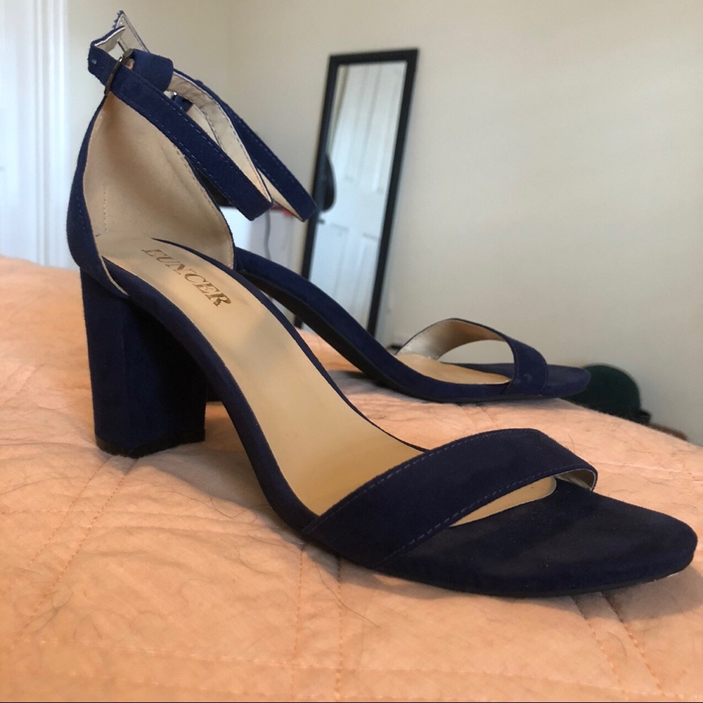 Navy Blue Chunky sheep Sandal